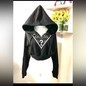 GUESS Cropped Hoodie